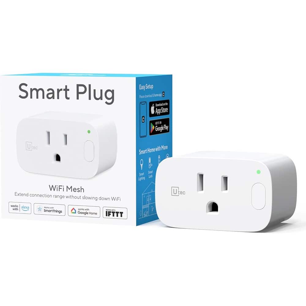 RTMB - Smart Plug 15A Wi-Fi Mesh, Works with Alexa, Google Home & IFTTT, ETL Certified - White