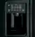 Alt View 16. GE - 25.4 Cu. Ft. Side-by-Side Refrigerator - High Gloss Black.