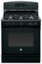 GE - 5.0 Cu. Ft. Freestanding Gas Range - Black-on-Black-Front_Standard