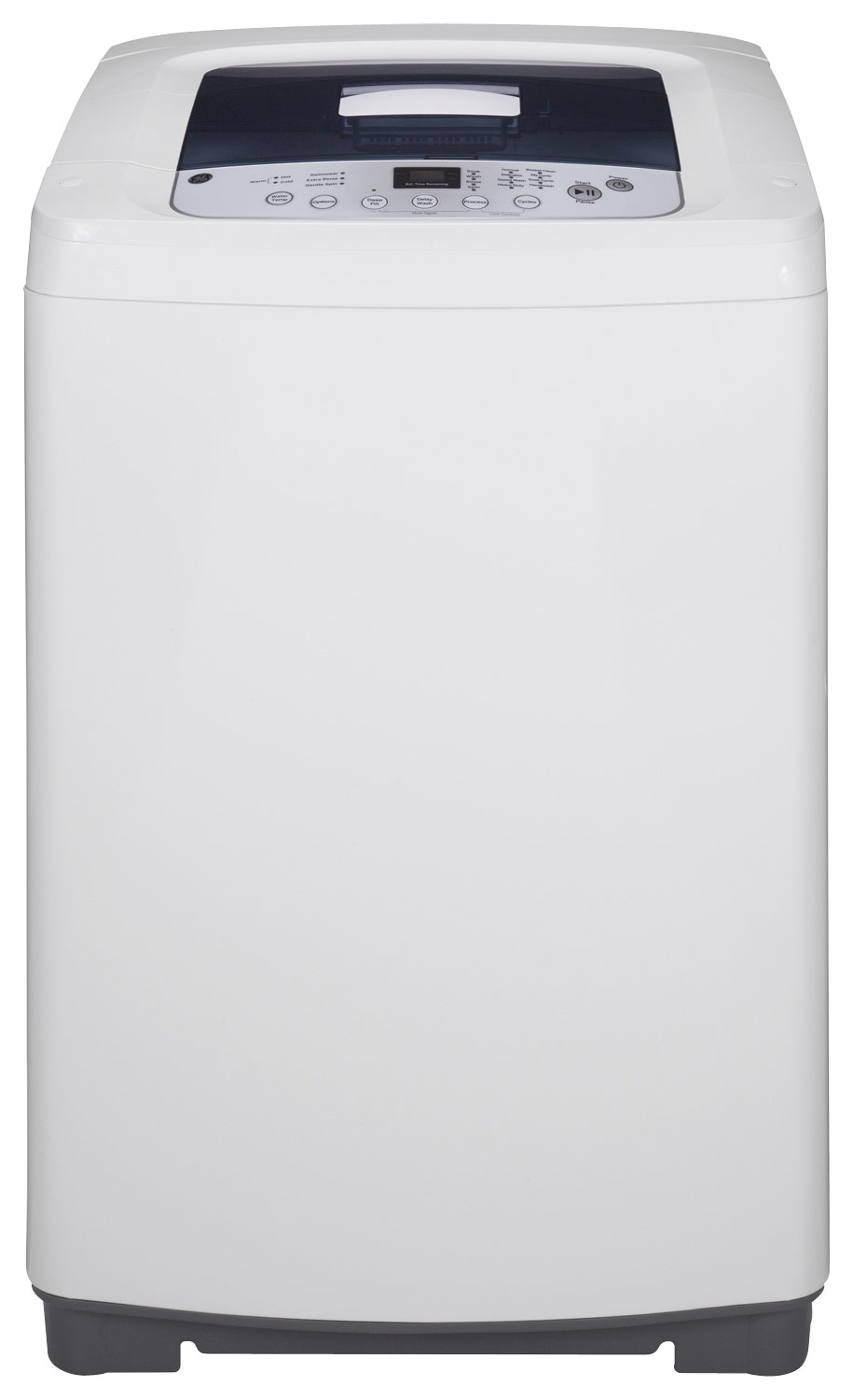 GE - Spacemaker 2.6 Cu. Ft. 8-Cycle Compact Top-Loading Washer - White on White