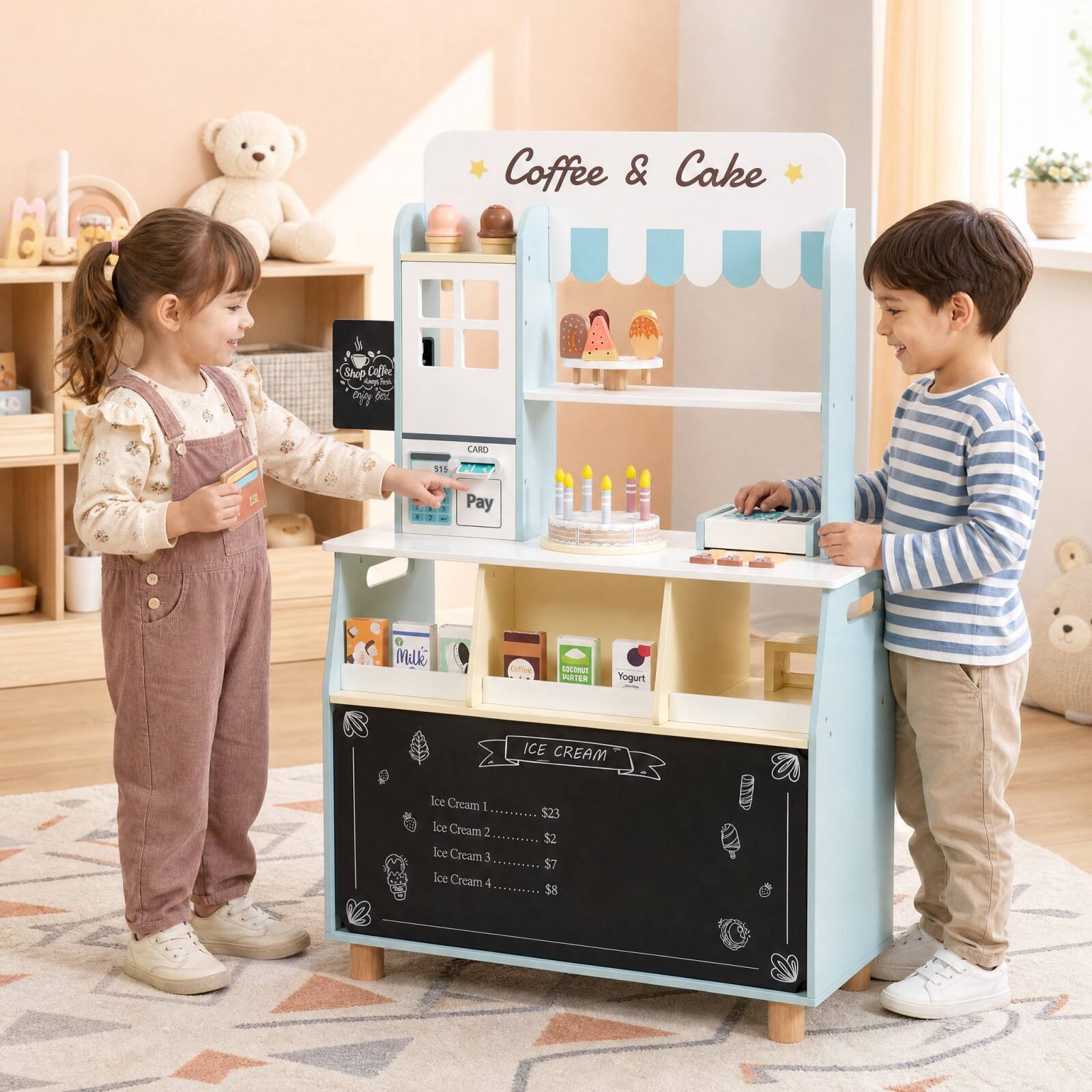 Coffee & Cake

Shop Coffee my flex.

CARD
515

Pay

COCONUT PURTER
Yogurt

ICE CREAM
Ice Cream 1 Ice Cream 2 Ice Cream 3 Ice Cream 4
$23 $2 $7 $8