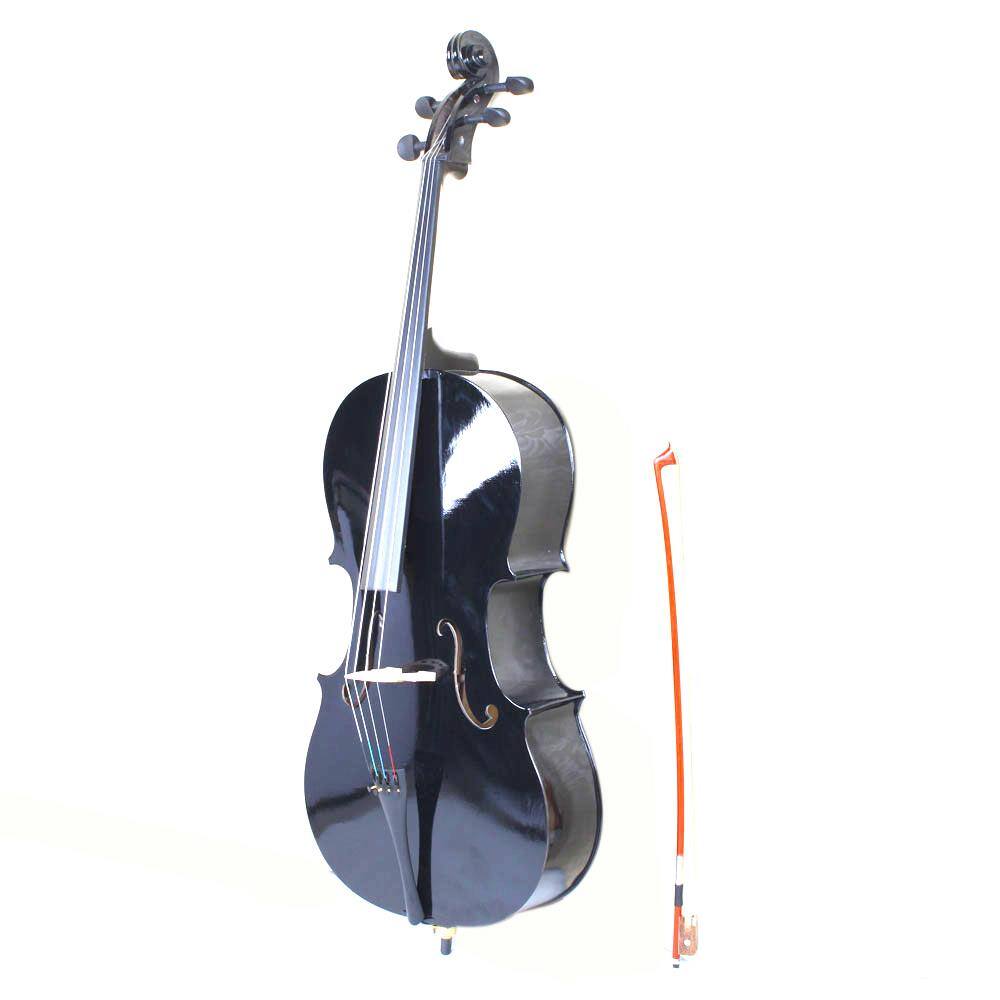 Alt View 1. Winado - 3/4 Violin, Full Size Acoustic Fiddle, Black Beginner Kit with Hard Case, Bow, Rosin, Shoulder Rest, Bridge, Strings.