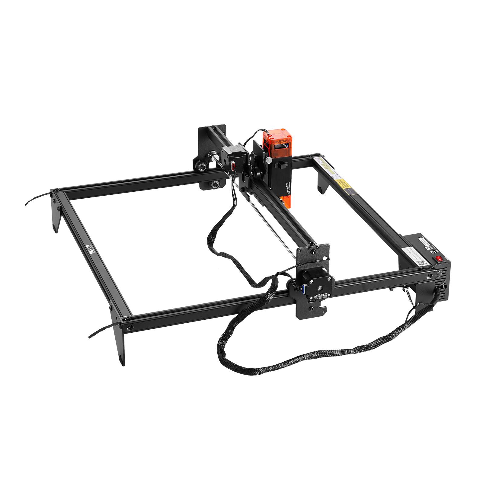 Alt View 5. VEVOR - Laser Engraver, 10W Output, Laser Engraving Cutter Machine,14.9 x 15.7 in/38 x 40 cm Working Area,10000 mm/min Movement.