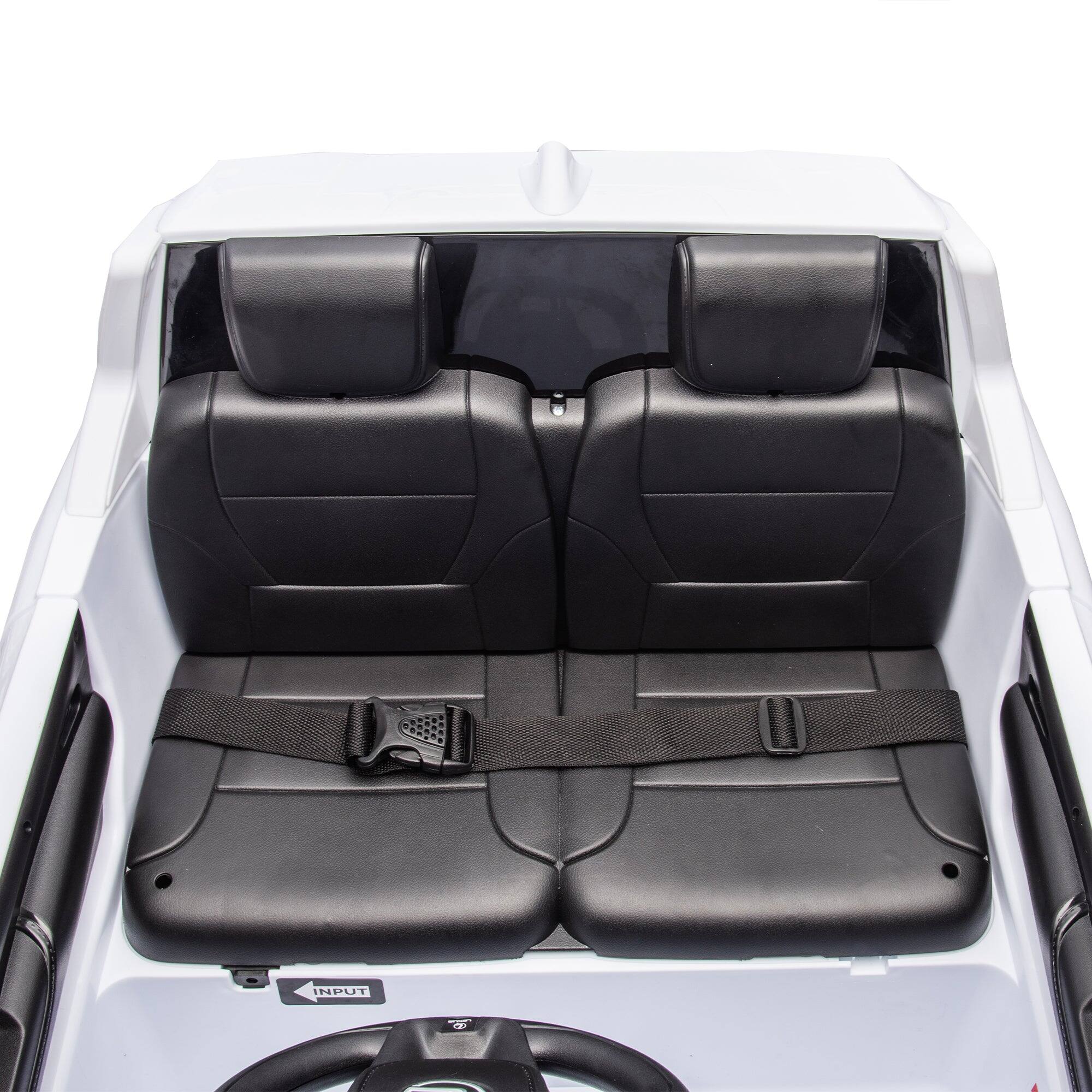 Alt View 1. Boyel Living - 3+ White 24V Kids Ride On UTV with Parents Remote Control 4Wheel - white.