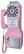 Angle. Crosley - CR56-PI Corded 1950s Pay Phone - Pink.