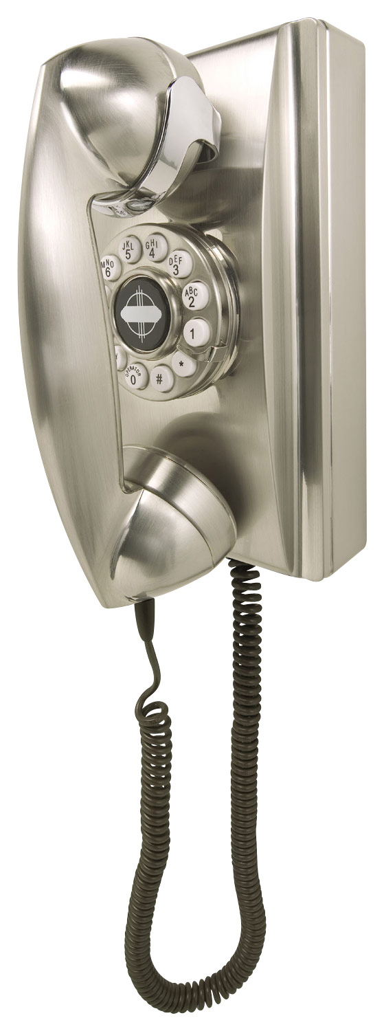 Crosley Cr55 Bc Corded 302 Wall Phone Silver Cr55 Bc Best Buy