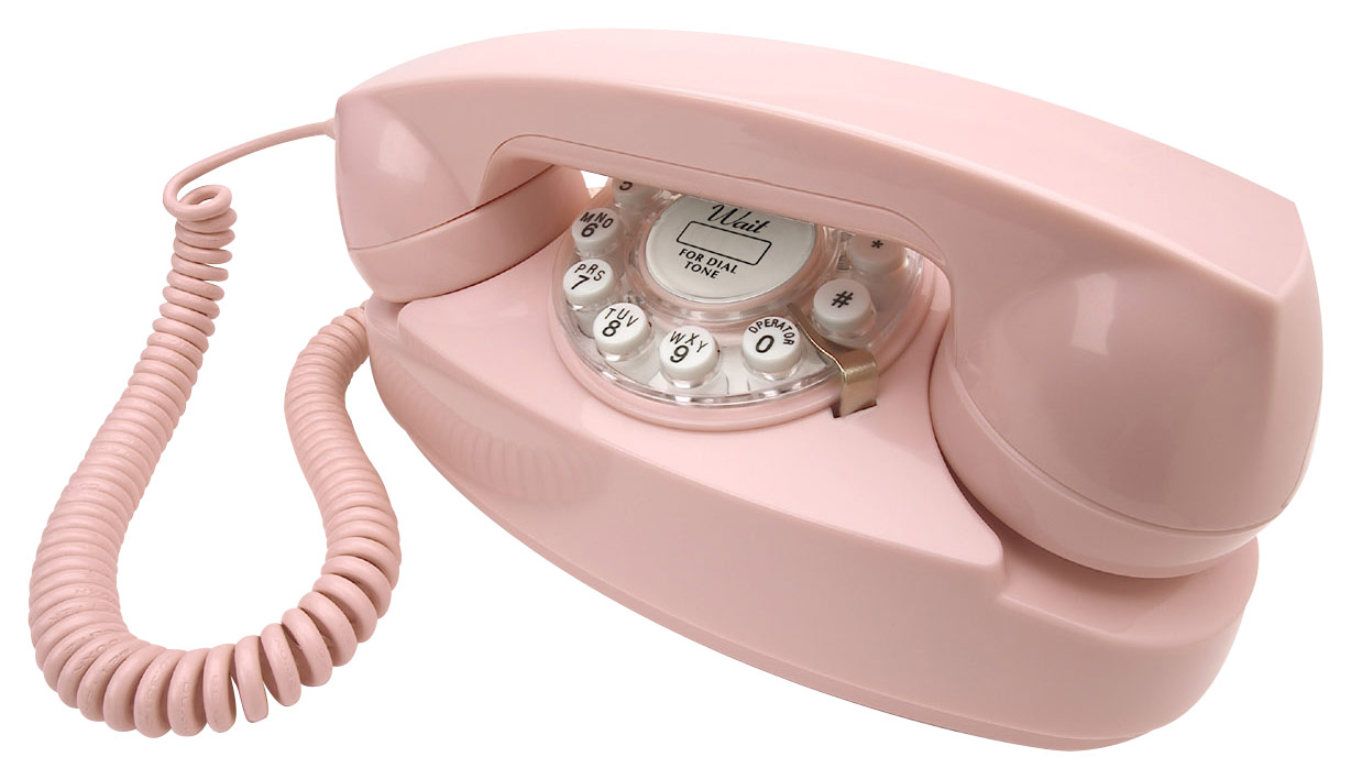 Crosley CR59-PI Princess Phone with Push Button Technology, Pink