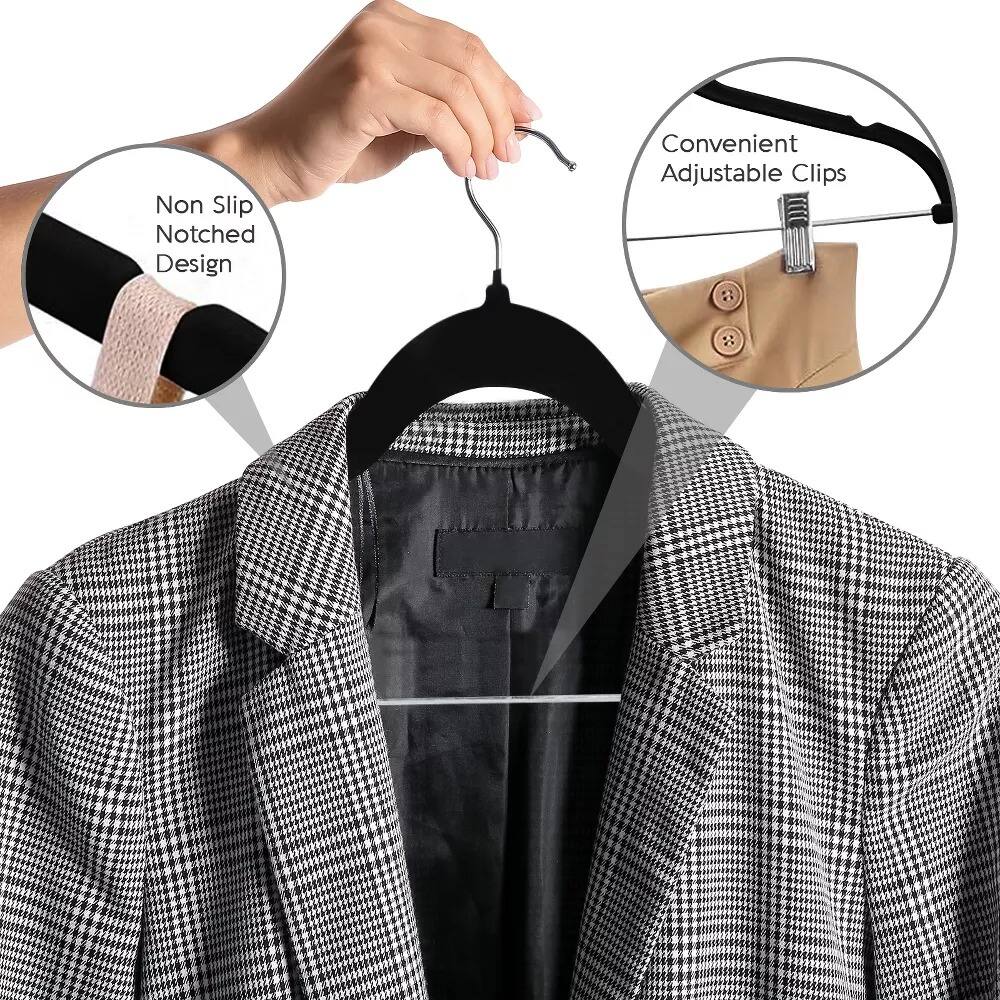 Non Slip Notched Design  
Convenient Adjustable Clips