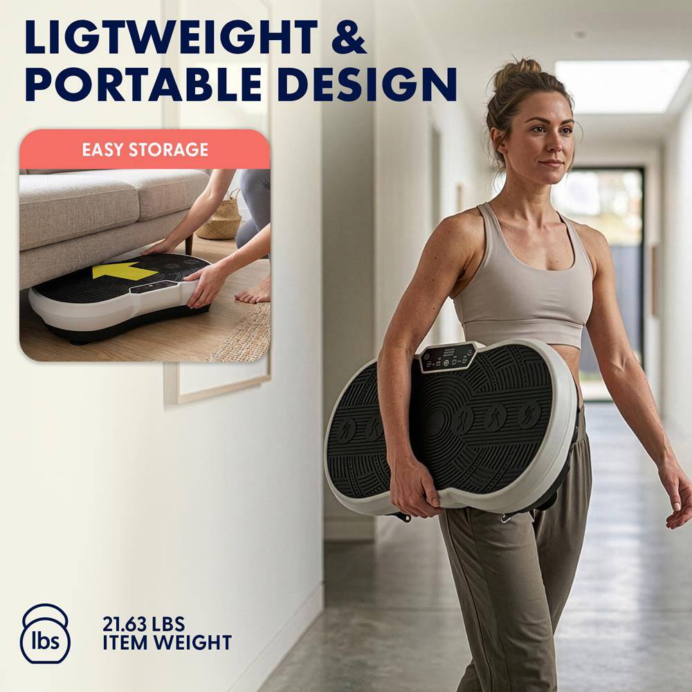 LIGHTWEIGHT & PORTABLE DESIGN  
EASY STORAGE  
21.63 LBS ITEM WEIGHT