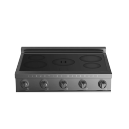Induction Hardware - 36 Inch Induction Range CookTop, 5 burners - Black