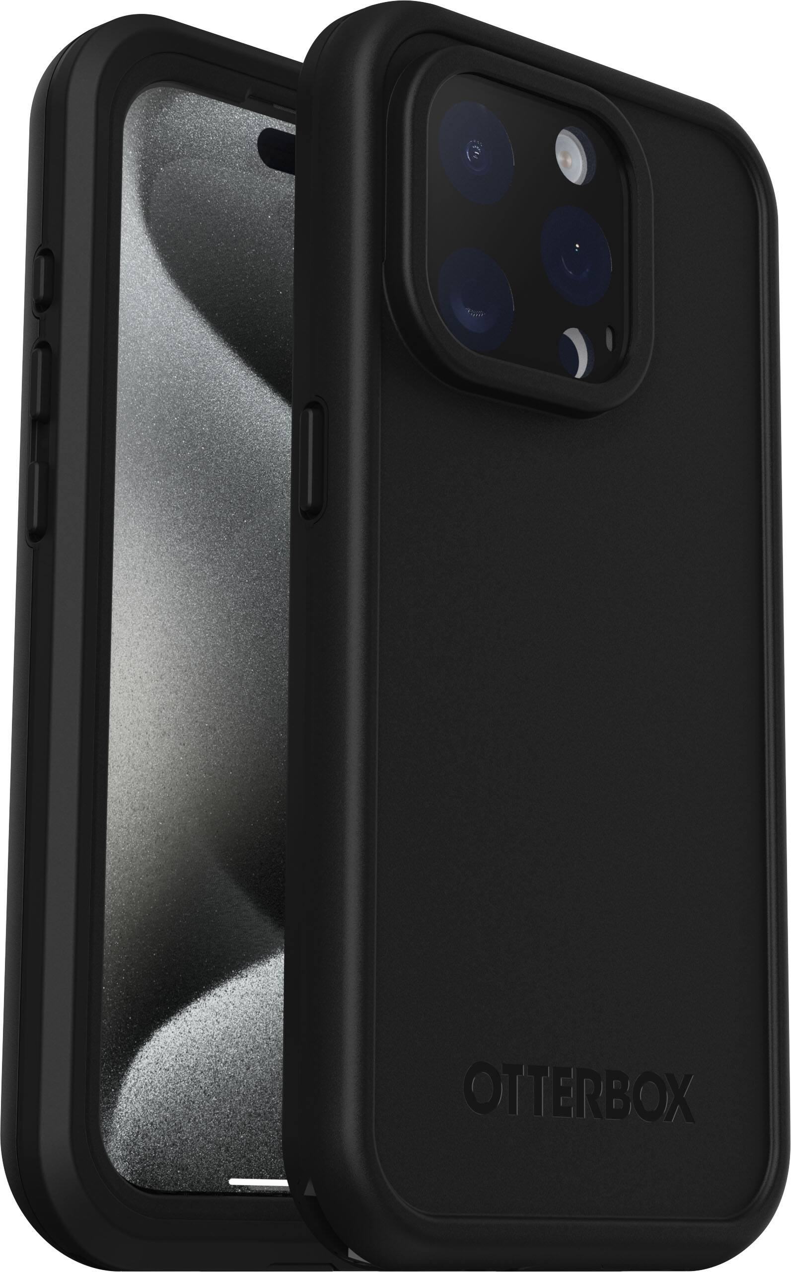 Alt View 1. OtterBox - Frē Series Hard Shell for MagSafe for Apple iPhone 15 Pro - Black.