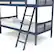 Alt View 14. Storkcraft - Caribou Solid Hardwood Twin Bunk Bed - Navy.