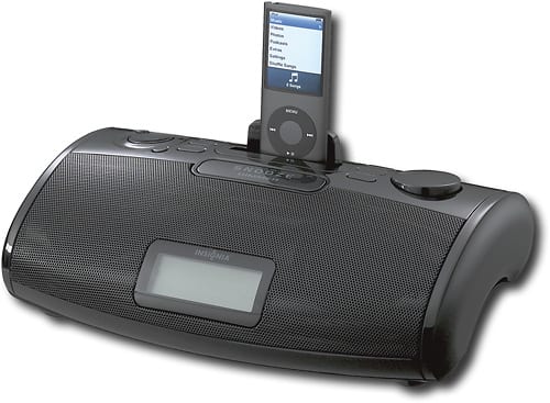 Best Buy: Insignia™ AM/FM Clock Radio with Apple® iPod® and iPhone Dock ...