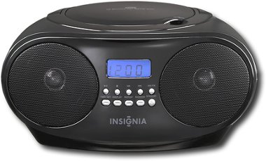 Insignia™ - Insignia CD Boombox - Black - Front_Zoom