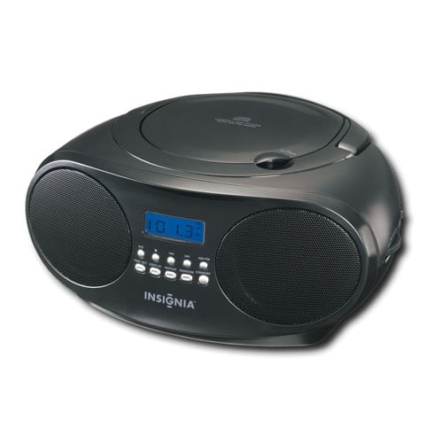 Alt View 11. Insignia™ - Insignia CD Boombox - Black.
