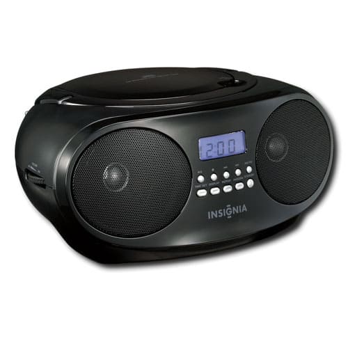 Alt View 12. Insignia™ - Insignia CD Boombox - Black.