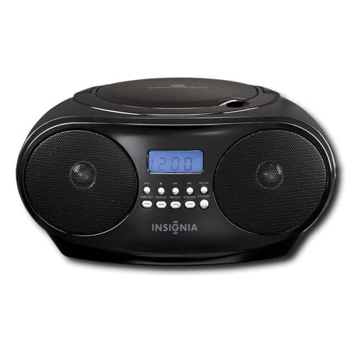Alt View 13. Insignia™ - Insignia CD Boombox - Black.