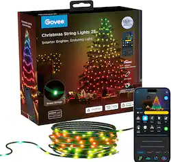 Govee - 65.6ft Green Christmas String Lights 2S - Multi - Front_Zoom