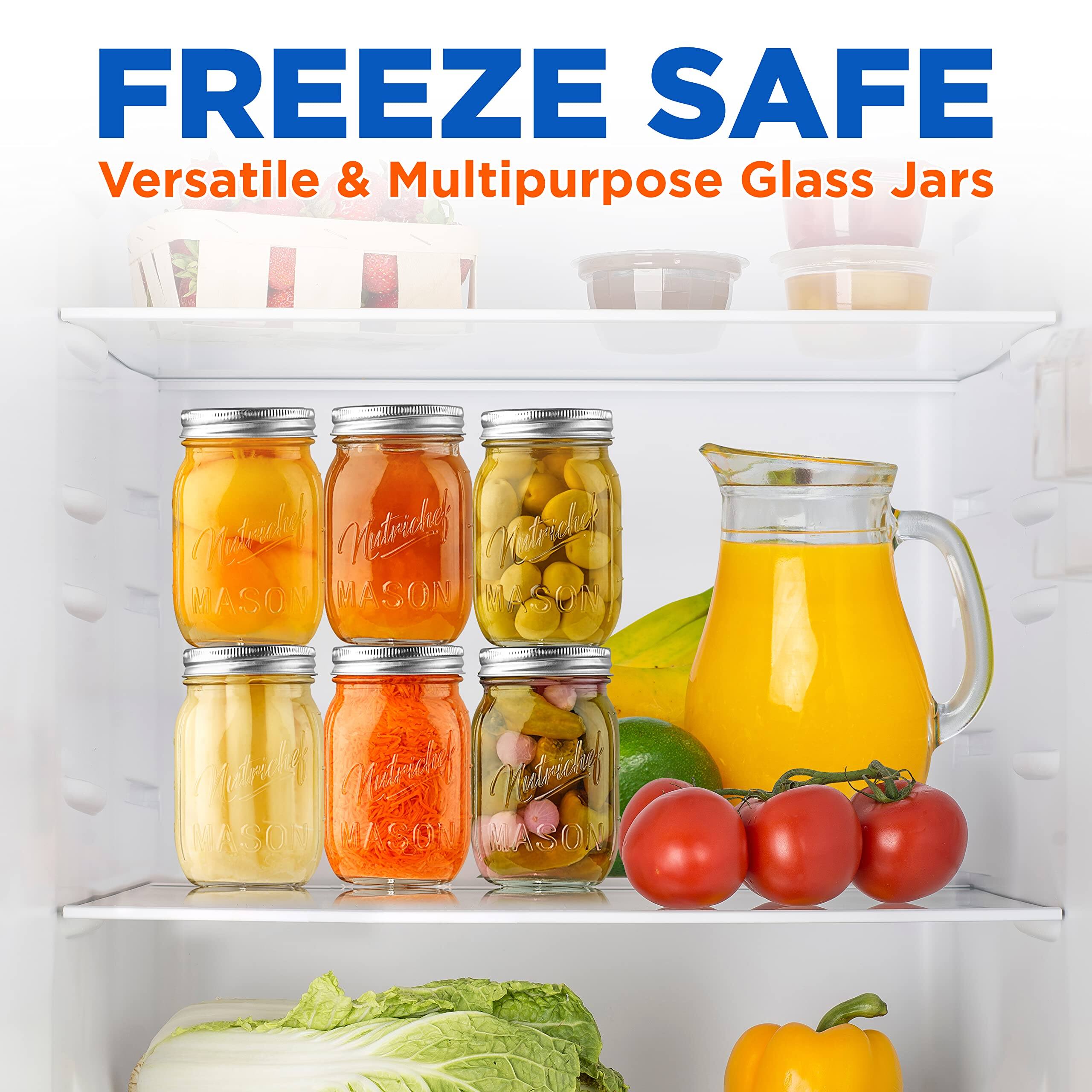 FREEZE SAFE  
Versatile & Multipurpose Glass Jars