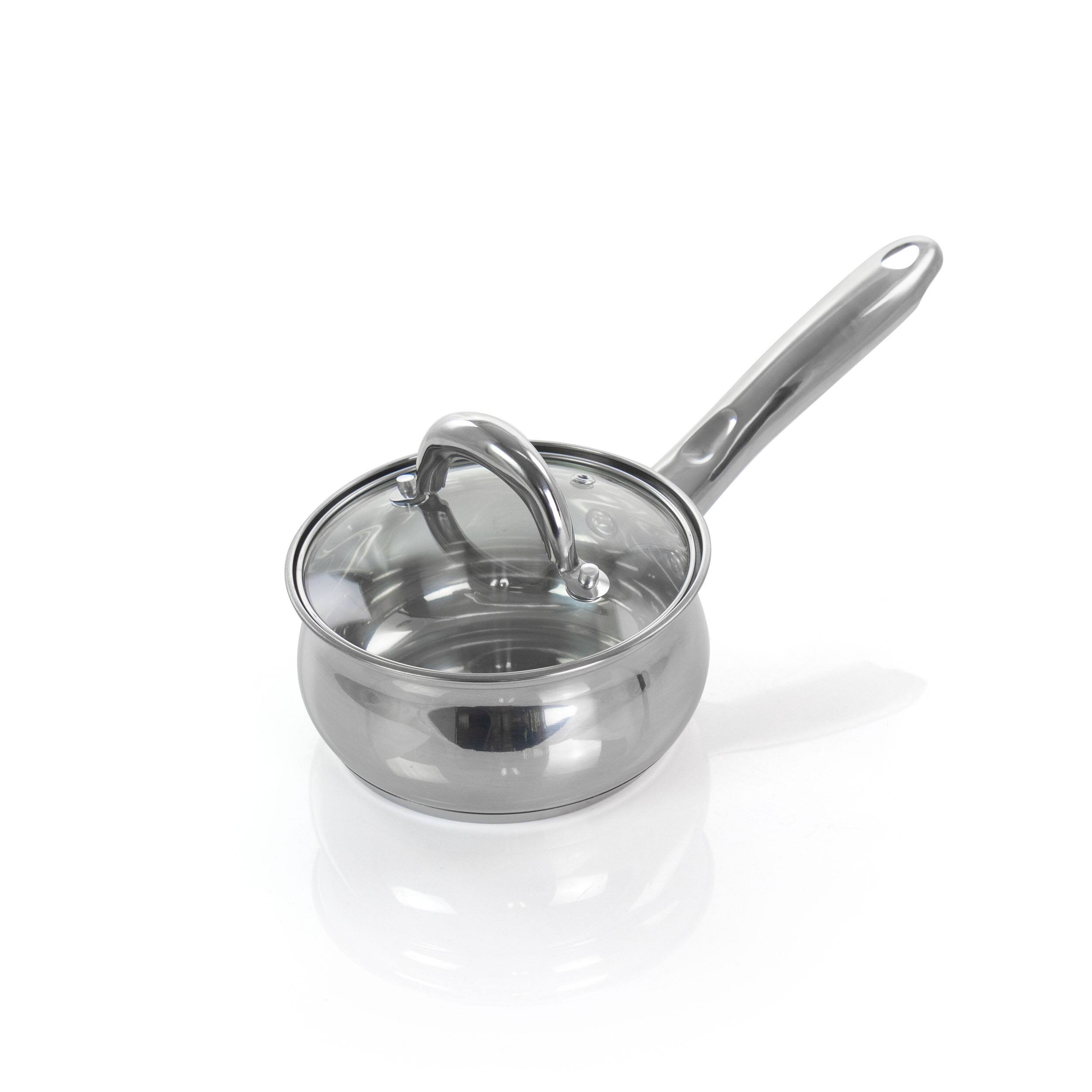 Alt View 9. Gibson - Gibson Home Ancona 12 Piece Stainless Steel Belly Shaped Cookware Set with Kitchen Tools - Silver.