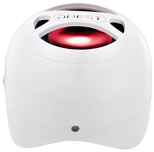 Front Standard. DBEST London - Rechargeable Mini Speaker Set - Glossy White.