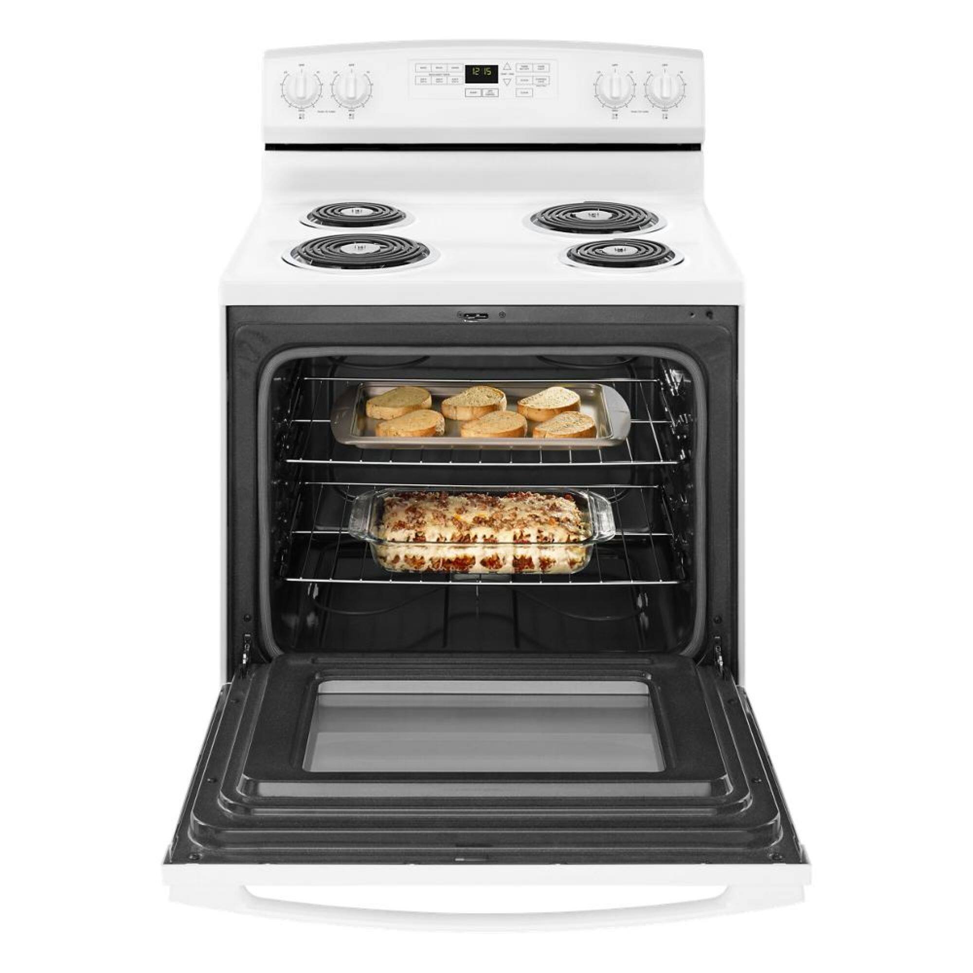 Alt View 1. Amana - 4.8 Cu. Ft. Self-Cleaning Freestanding Electric Range - White.