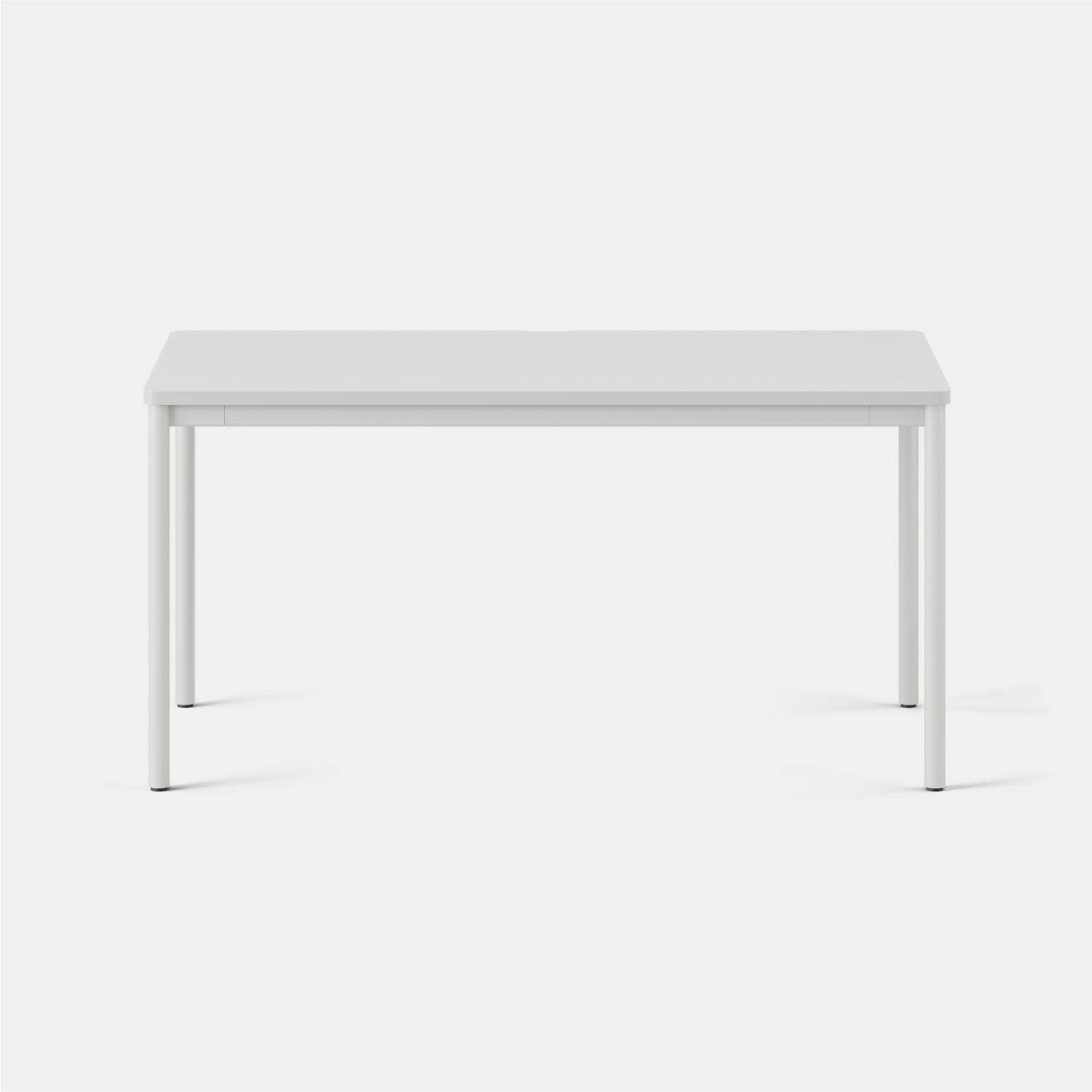 Left. Branch Furniture - Branch 58" Daily Desk – Functional Home Office Desk with Timeless Design, Rounded Corners & Built-in Cable Notch - White.
