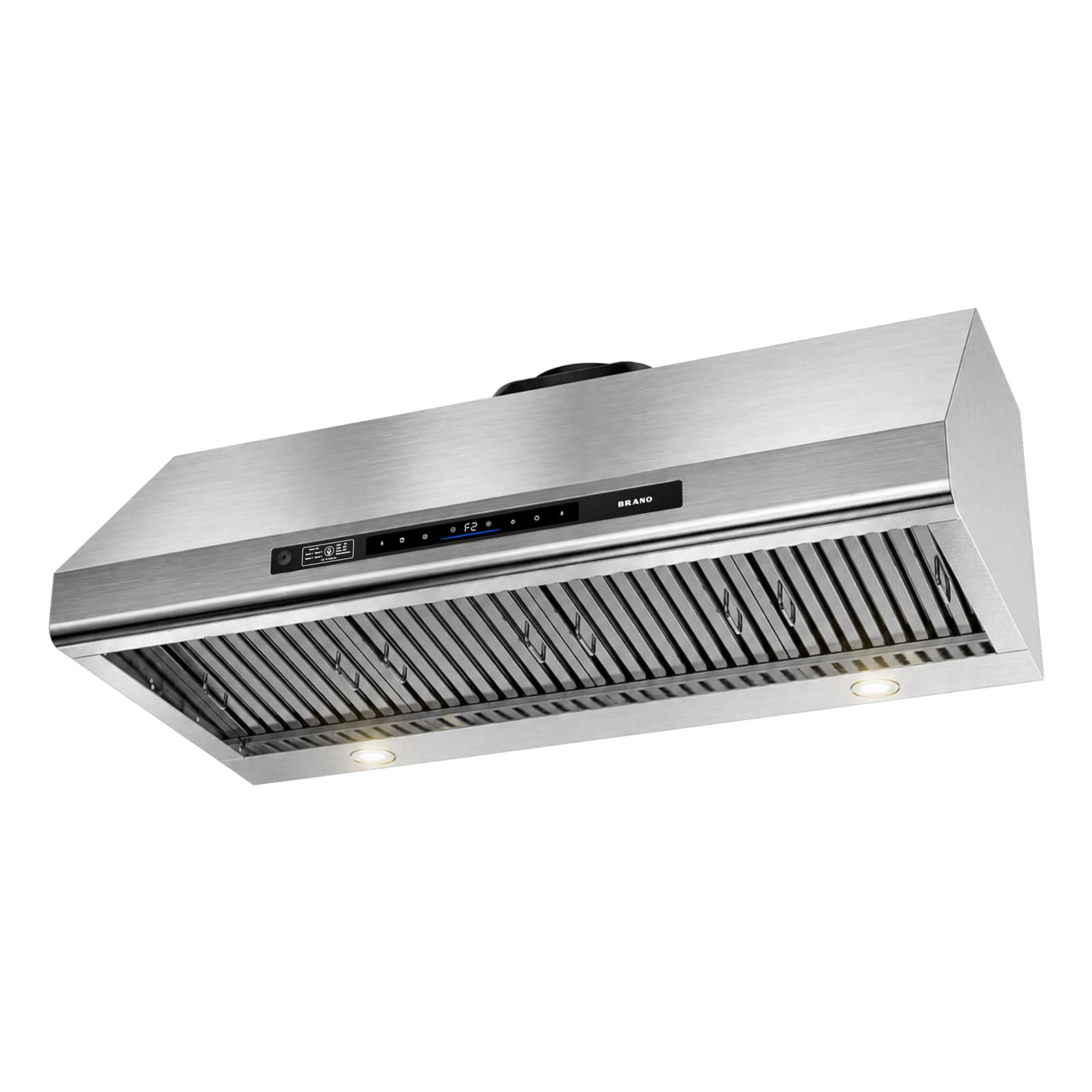 Brano - 48 inches - Externally Vented - Under cabinet Range Hood - Silver