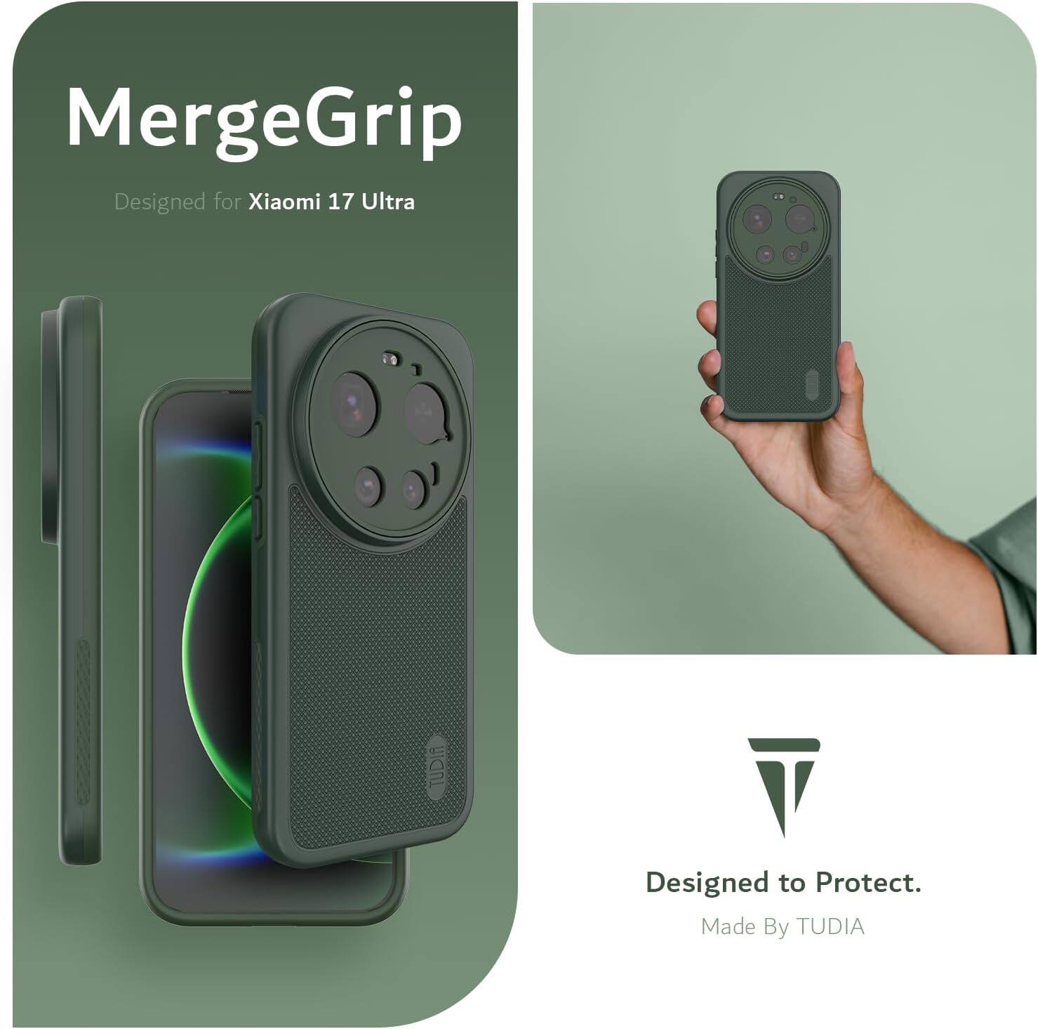 MergeGrip  
Designed for Xiaomi 17 Ultra  

Designed to Protect.  
Made By TUDIA