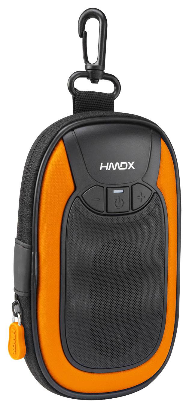 Front. HMDX - Go XL Portable Speaker Case for Most 3.5mm-Enabled Cell Phones - Orange.
