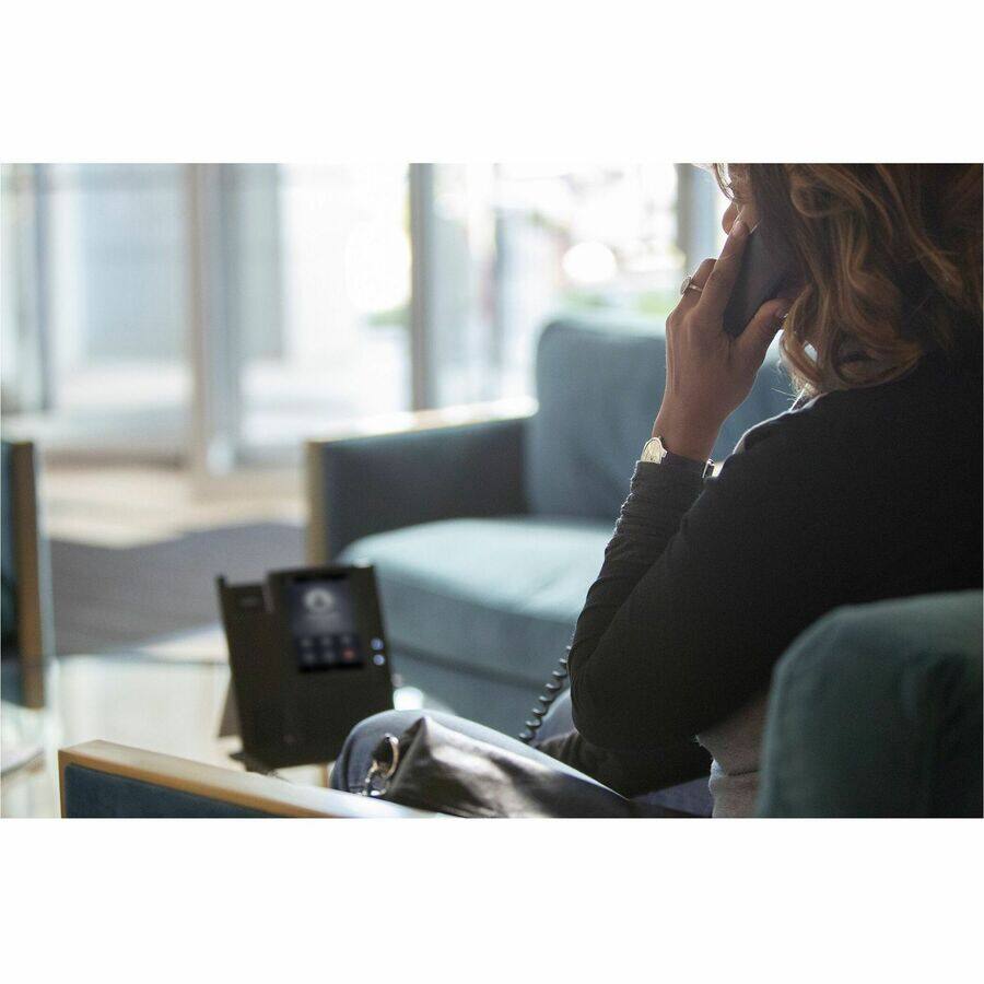 Alt View 2. HP - Poly CCX 400 IP Phone - Corded - Corded - Wall Mountable, Desktop - Black - 24 x Total Line - VoIP - 2 x Network (RJ-45) - Black.