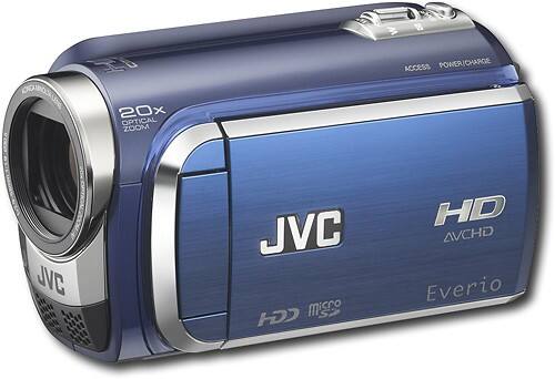 Angle Standard. JVC - Everio High-Definition Digital Camcorder with 60GB Hard Drive and 2.7" LCD - Sapphire Blue.
