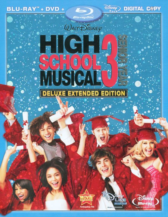  High School Musical 3: Senior Year [Extended] [3 Discs] [Includes Digital Copy] [Blu-ray/DVD] [2008]