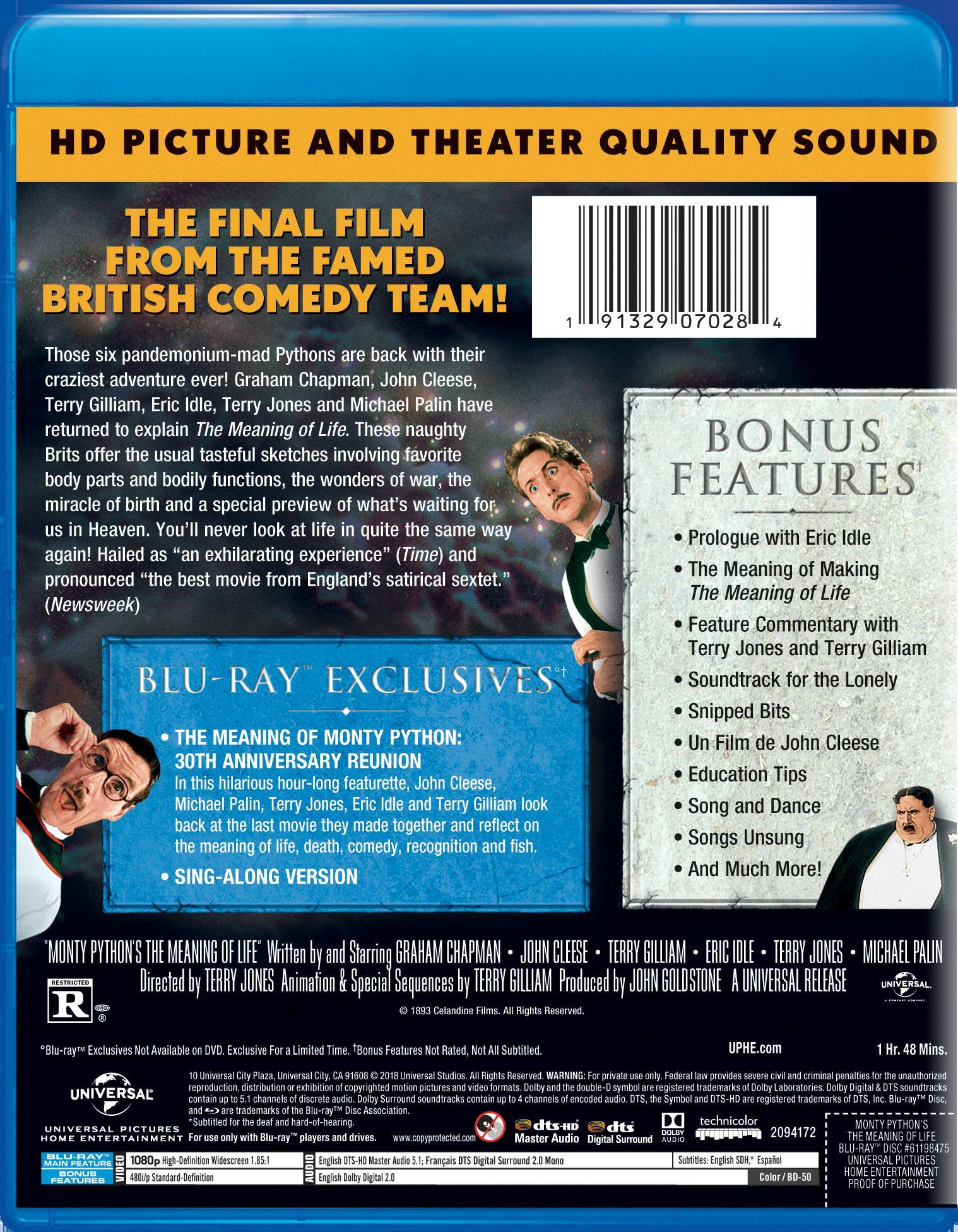 Angle. Monty Python's the Meaning of Life (30th Anniversary Edition) [Blu-ray].