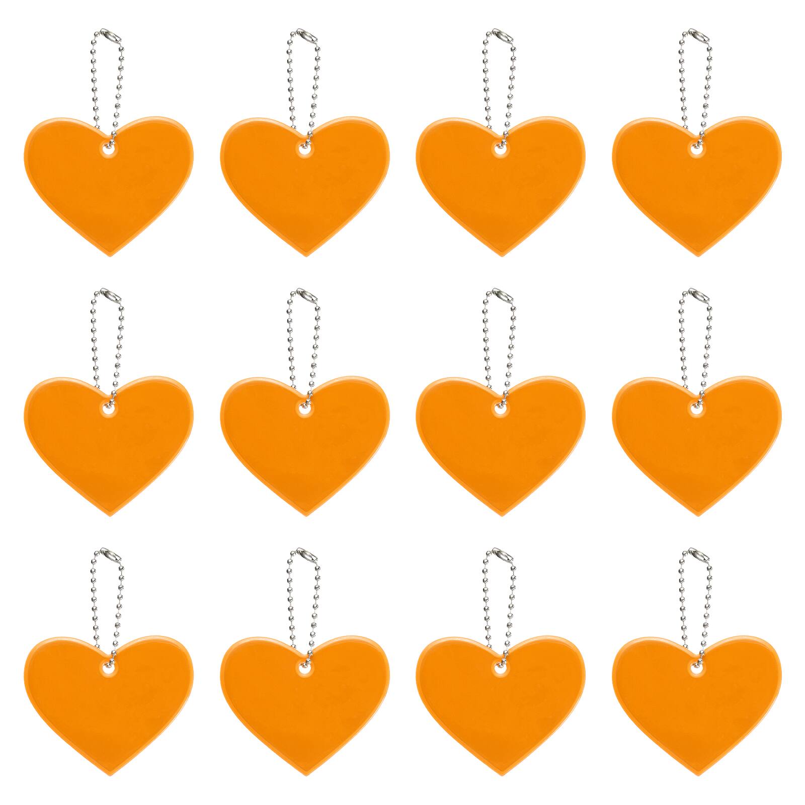 Orange Red, Silver, Pink, Green