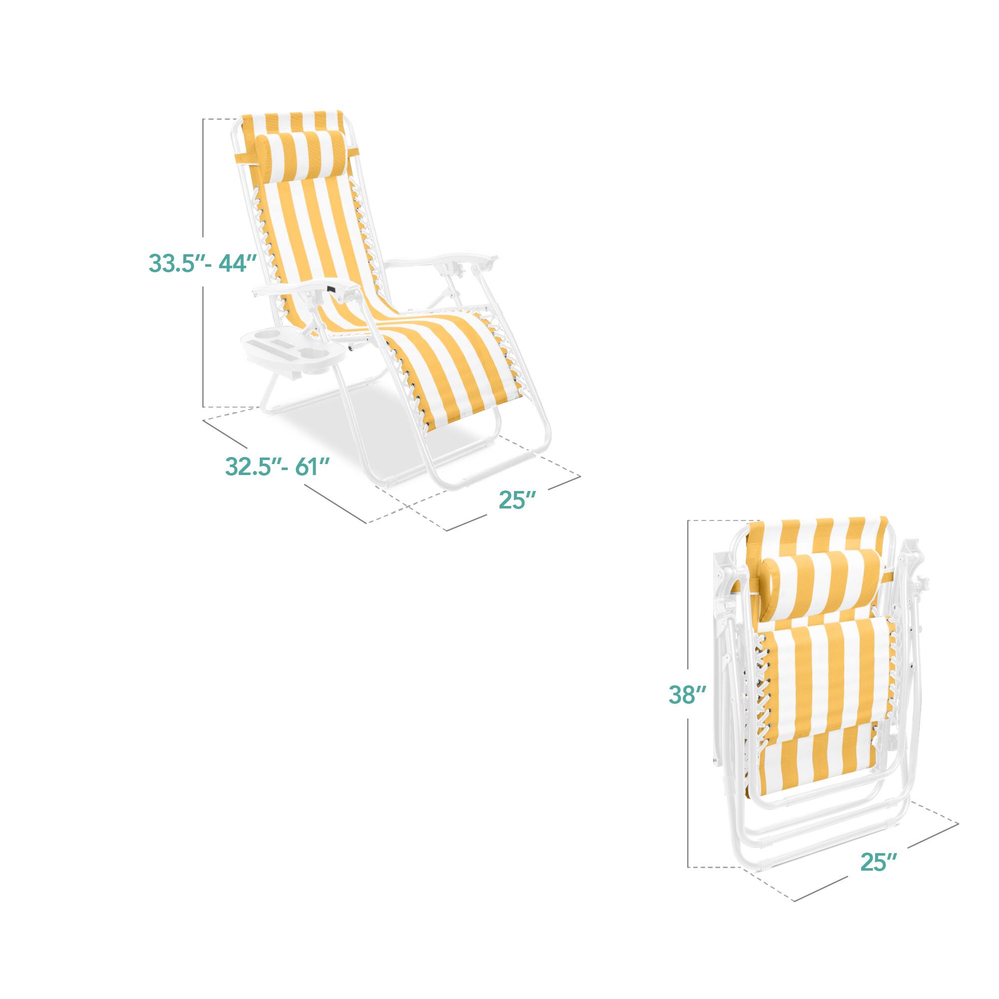 33.5" - 44"  
32.5" - 61"  
25"  
38"  
25"