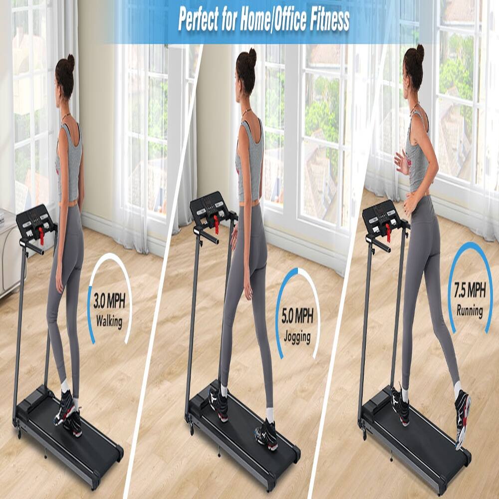 Perfect for Home/Office Fitness

3.0 MPH Walking  
5.0 MPH Jogging  
7.5 MPH Running