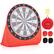 Alt View 17. Costway - Large Dart Board for Kids with 4 Kick Balls, Carrying Bag Giant Outdoor Kick Red - Red.