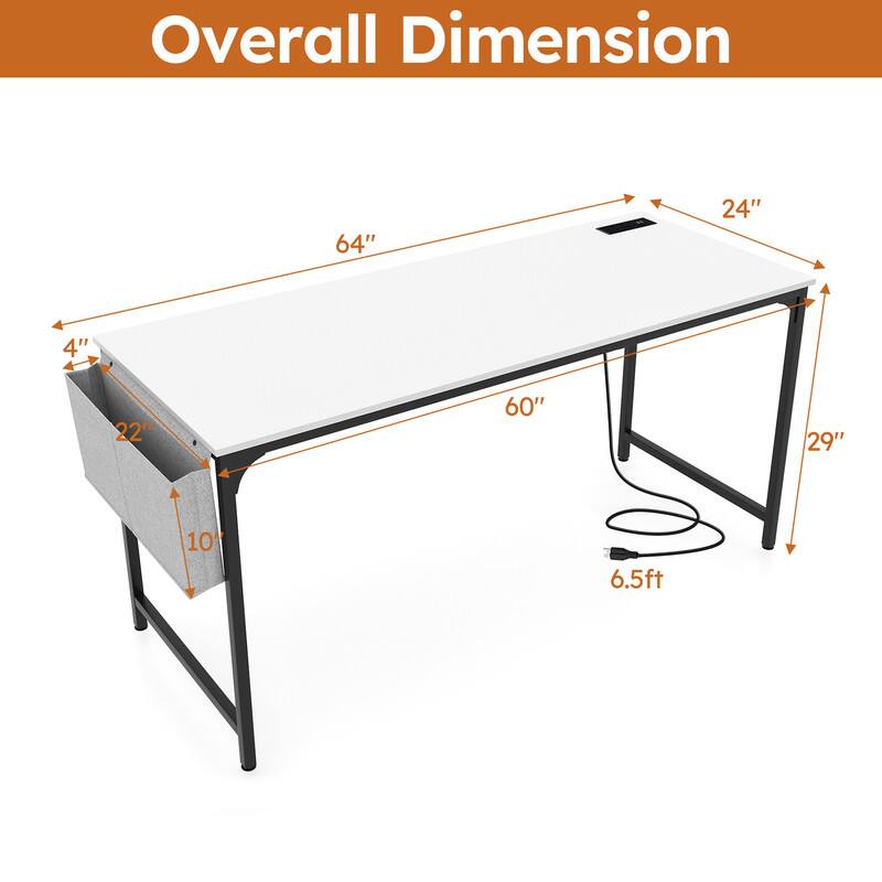 Overall Dimension: 64" x 24" x 4" x 22" x 60" x 29" x 10" x 6.5ft
