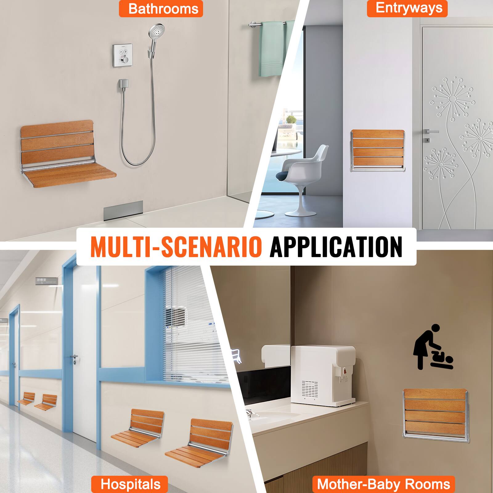 Bathrooms  
Entryways  
Hospitals  
Mother-Baby Rooms  

MULTI-SCENARIO APPLICATION