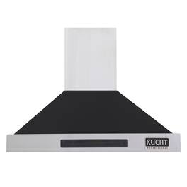 Kucht - 30 inches - Externally Vented - Wall Range Hood - Black