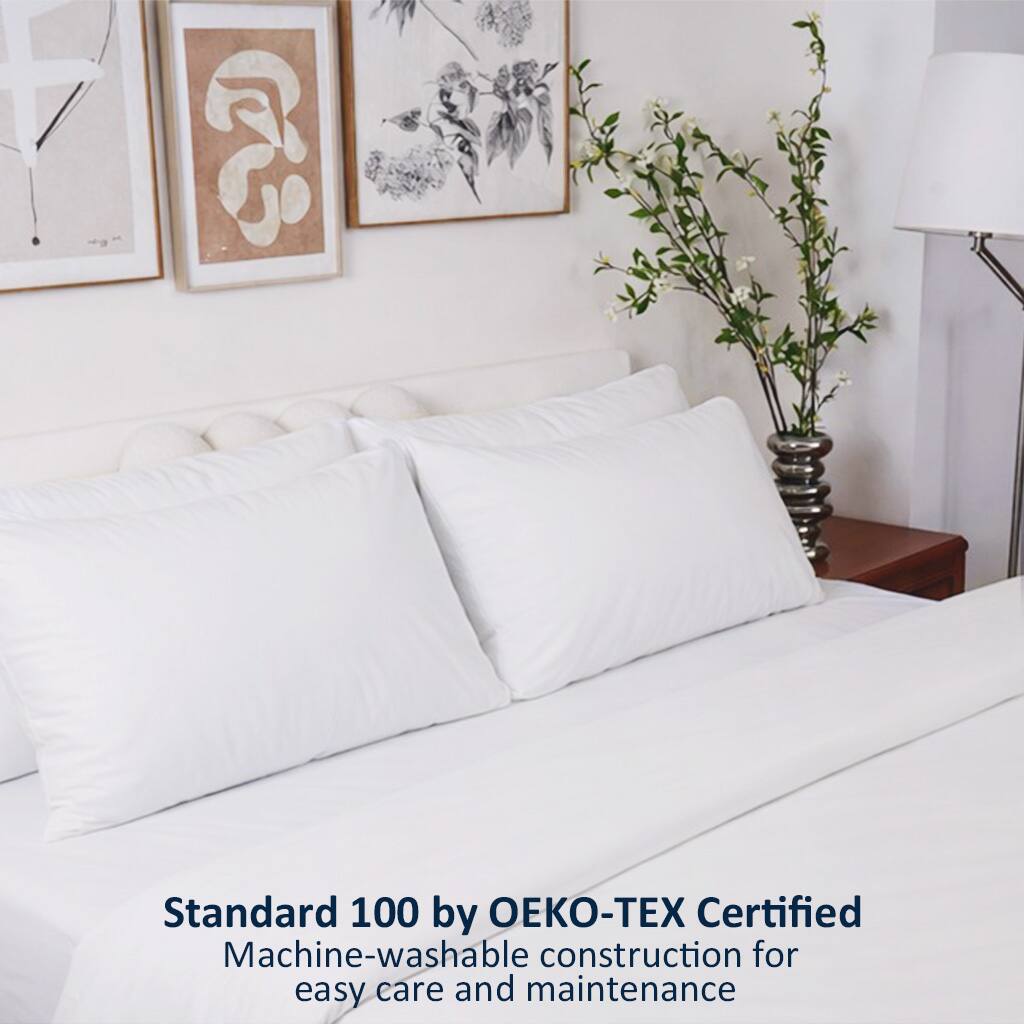 Standard 100 by OEKO-TEX Certified  
Machine-washable construction for easy care and maintenance