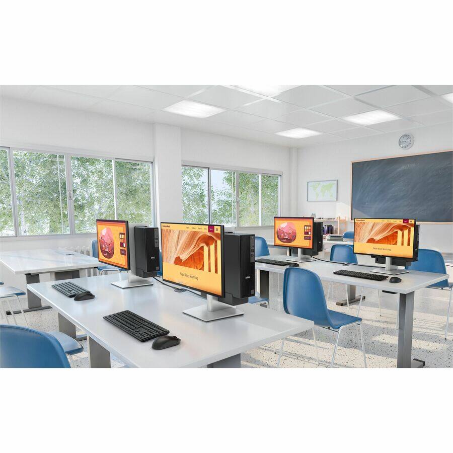 Alt View 1. Dell - Dell Pro Slim QCS1250 Desktop Computer - Intel Core Ultra 7 265 - 16 GB - 512 GB SSD - Slim PC - Standard Black - Intel - Black.