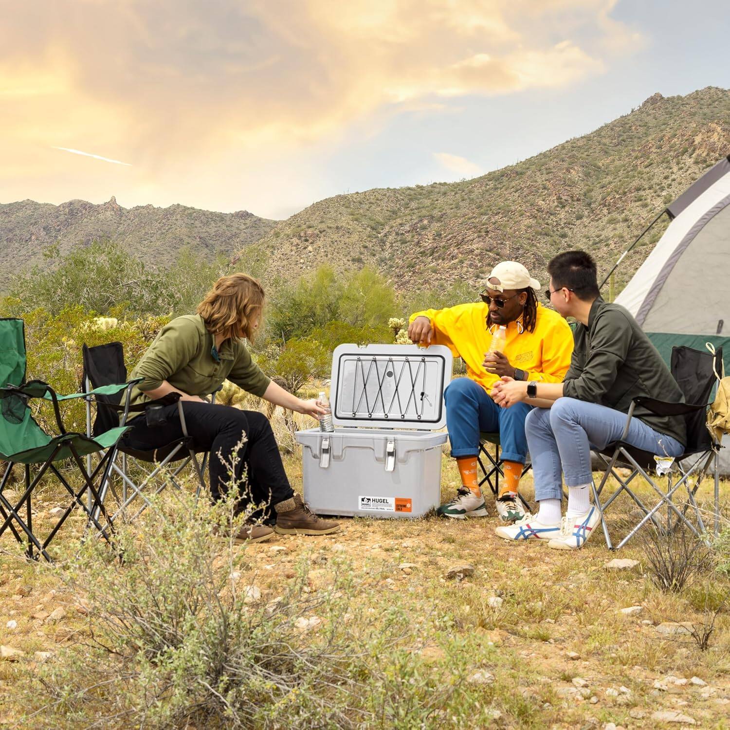 Alt View 6. IRIS USA - IRIS USA Insulated Extremely Cold Cooler Box, Heavy Duty Cooler with Secure Metal Buckles and Vacuum-Insulated Panels, - White.