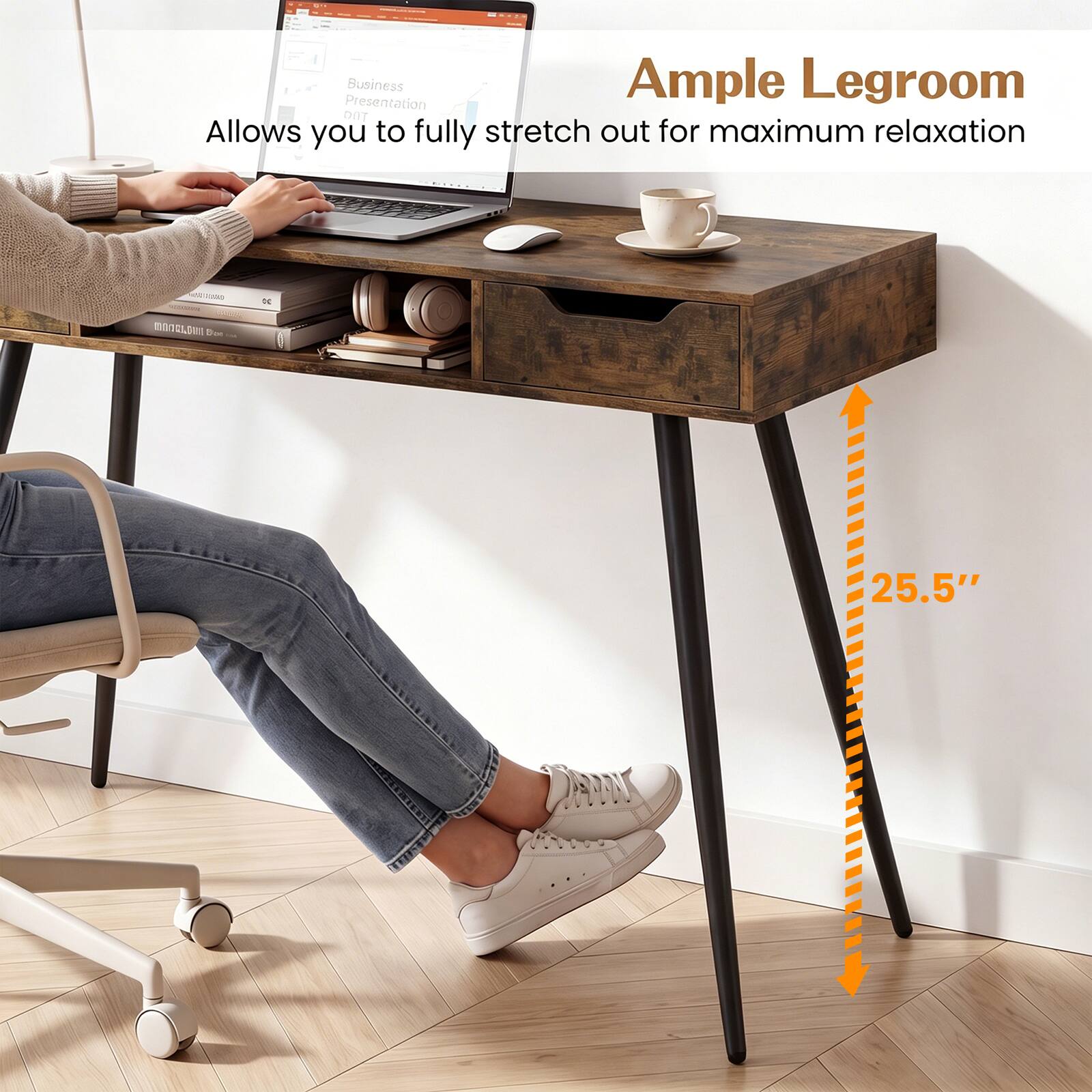 Presentation Business Ample Legroom TOO Allows you to fully stretch out for maximum relaxation

1501002010
DE
00201.0011 Don

25.5"