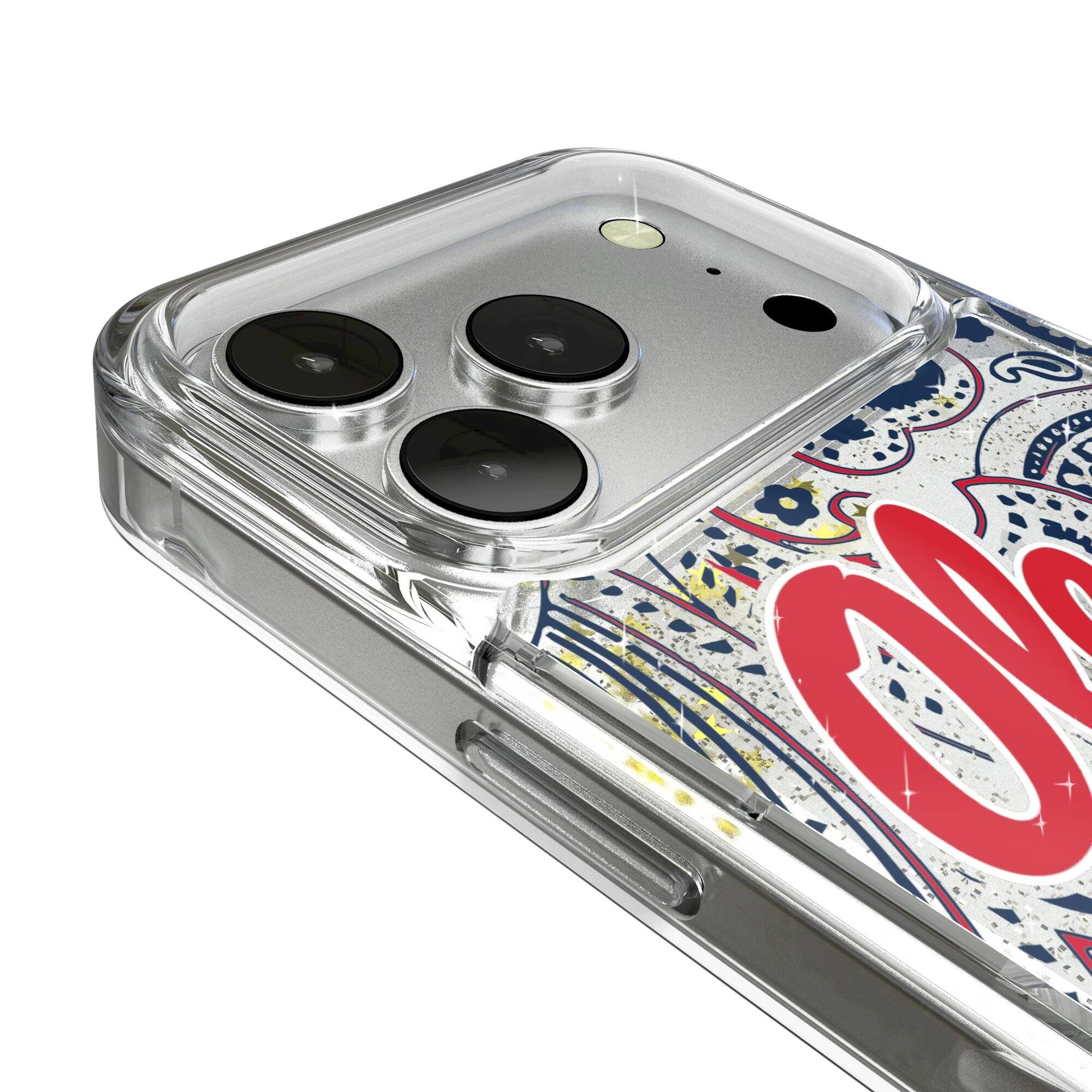 Alt View 2. Keyscaper - Ole Miss Rebels iPhone Glitter Paisley Design Case - 15 - Multicolor.