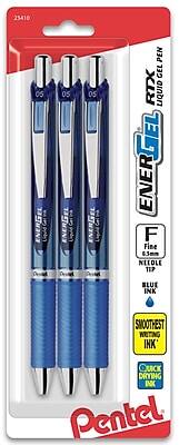 25410  
ENERGEL RTX Liquid Gel Pen  
0.5mm Fine Needle Tip  
Blue Ink  
Smoothest Writing Ink  
Quick Drying Ink  
Pentel