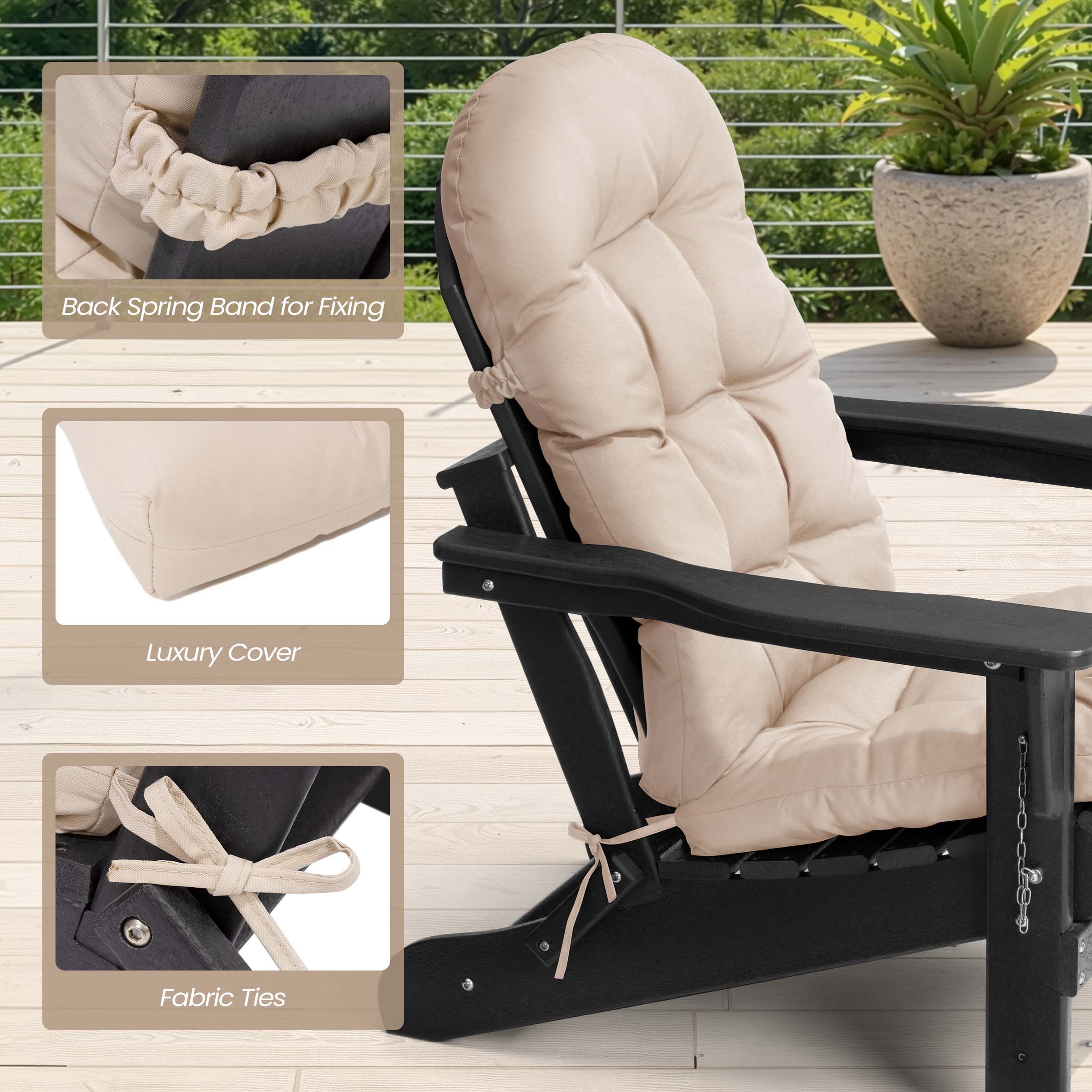 Back Spring Band for Fixing  
Luxury Cover  
Fabric Ties