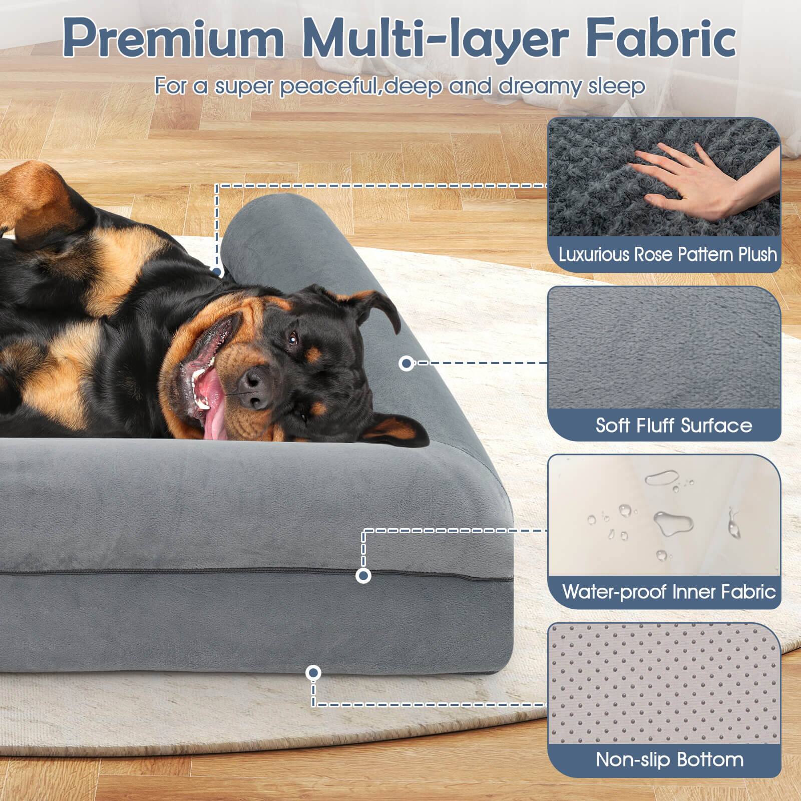 Premium Multi-layer Fabric  
For a super peaceful, deep and dreamy sleep  

- Luxurious Rose Pattern Plush  
- Soft Fluff Surface  
- Water-proof Inner Fabric  
- Non-slip Bottom