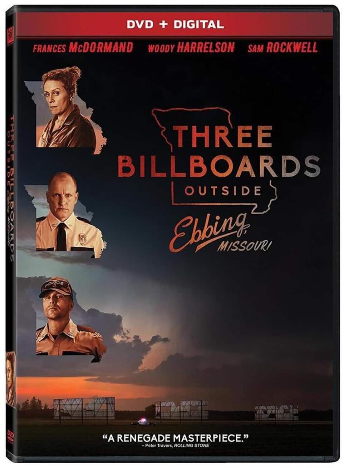 Front. Three Billboards Outside Ebbing, Missouri - DVD.